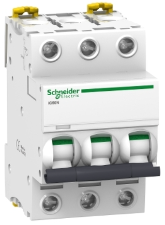 Breaker para Riel Din marca Schneider Electric Serie Acti9; Amperaje 50A Polos 3 Curva C