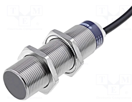 XS618B1MAL2 Sensor de Proximidad Inductivo, OsiSense XS 618, 8 mm, SPST-NO, NO, Cable de 2m, 24-240VAC/DC 50/60 Hz
