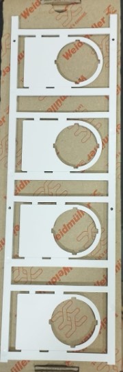 Identificadores / Codificadores p/ Botón Pulsador marca Weidmüller Serie SM ; Tamaño 56x36mm (5 unidades)