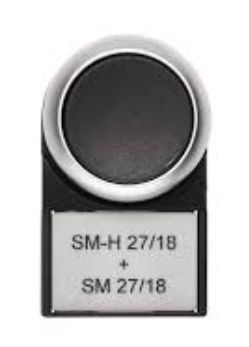 Identificadores / Codificadores p/ Botón Pulsador marca Weidmüller Serie SM-H 27/18 SW; Tamaño 48x27mm X1