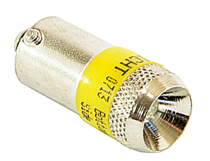 Bombilla LED marca ABB Serie KA2; Bobina 24VAC/DC Color Amarillo. KA2-2023