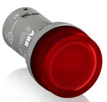 Luz Piloto LED marca ABB Serie CL2; Color Rojo Diámetro 22mm Bobina 24VAC/DC