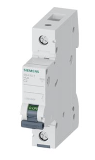 5SL4102-7 Breaker para riel din 230/400 V 10 kA, 1 polo, C, 2 A