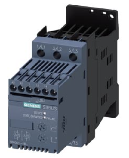 3RW3017-1BB04 Arrancador suave SIRIUS S00 12,5 A, 5,5 kW/400 V, 40 °C AC 200-480 V, AC/DC 24 V bornes de tornillo
