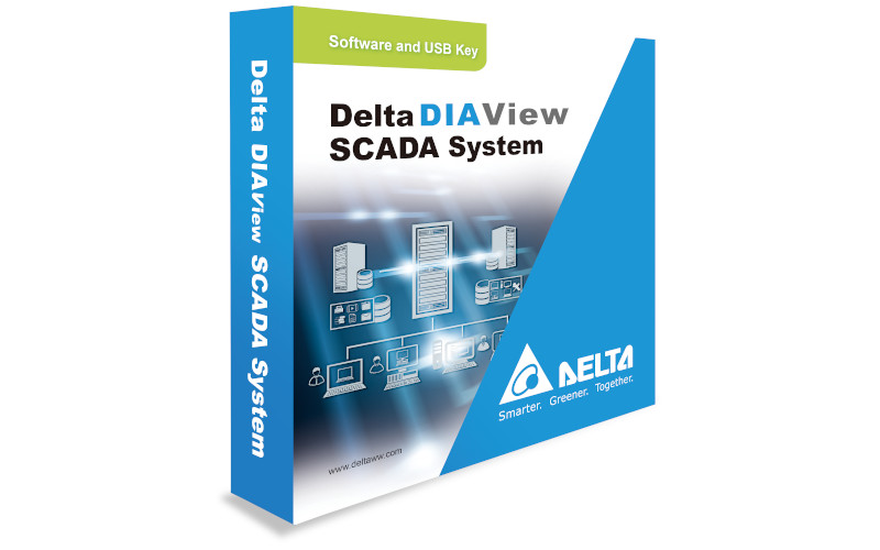 Software Sistema SCADA DIAview  marca DELTA Serie DIAV; I/O Tags 64      