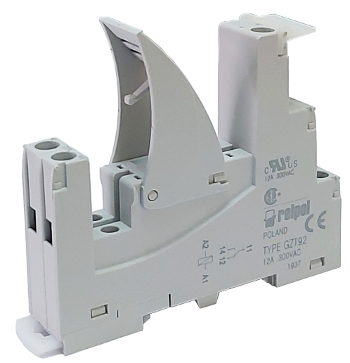 Base de Relé marca RELPOL Serie GZT; Modelo GZT92,Contactos CO 1