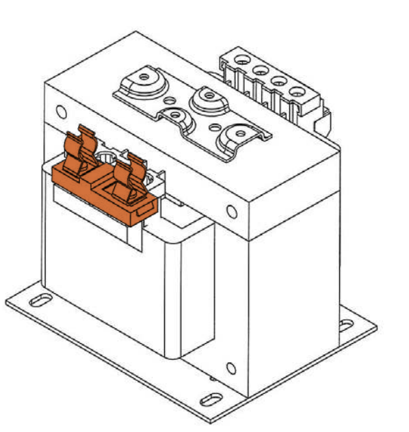 Clip de fusible secundario marca SNC Serie P23; Para mini Fusible de 13/32" x 1-1/2"         