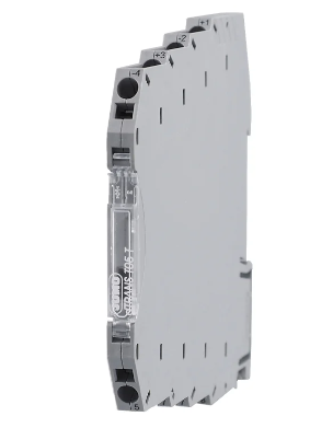 Transductor de temperatura programable/ montaje en Riel DIN Marca JUMO Serie 707051; Entrada Pt100, Pt1000, Termocupla (J, K, N, S, R) para 2, 3, 4 Hilos Rango  0-100°C Salida 4-20mA ó 20-4mA / 0-10V ó 10-0V            