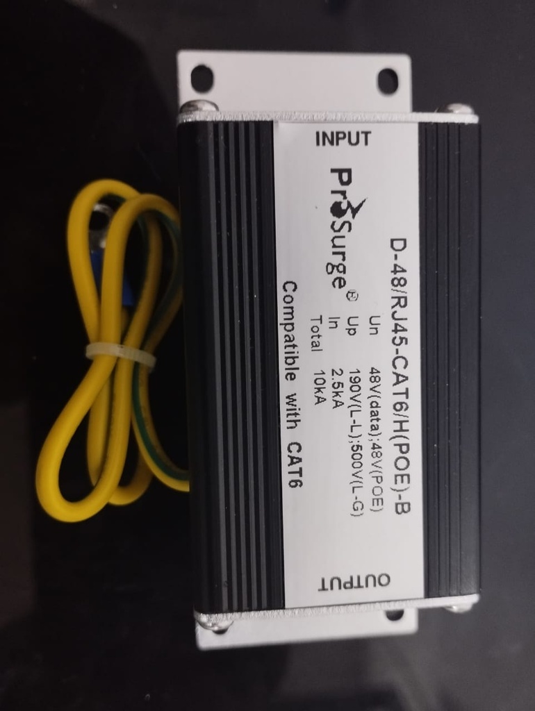 SPD para Ethernet puerto unico 48V, UP190V-500V 2,5KA compatible con Cat6