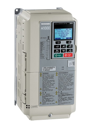 VARIADOR YASKAWA , CIMRAB4A0004FBA Power: 0.75KW Voltage: three phase Input: AC3PH 380-480V 50-60HZ Output: AC3PH 0-480V 0-400Hz