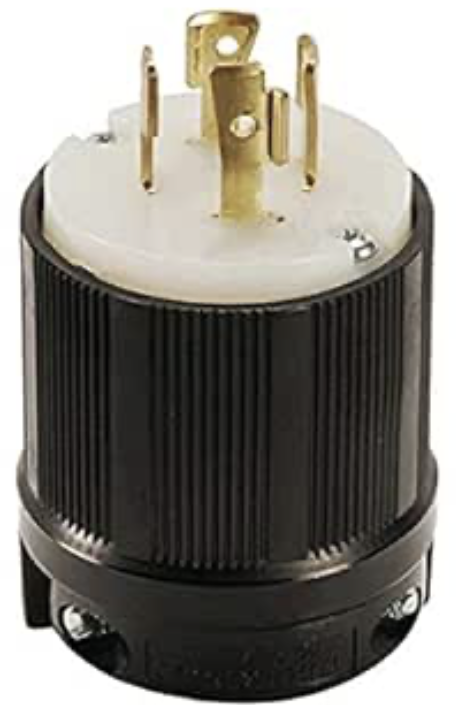 Enchufe Macho (L16-20) Certificado UL y cUL marca GENERICO Serie N/S; Amperaje 20A Voltaje 480V       