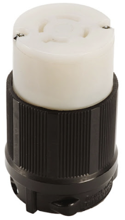 Enchufe Hembra (L16-20C) Certificado UL y cUL marca GENERICO Serie N/S; Amperaje 20A Voltaje 480V       