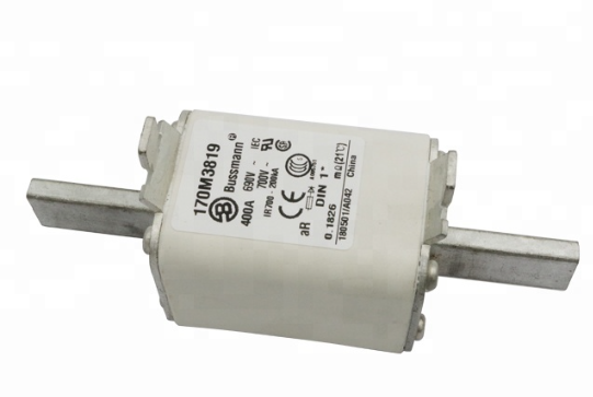 Fusible marca Bussmann Serie NH; Amperaje 400A, DIN 1, aR Acción Rápida 135x69x40mm.