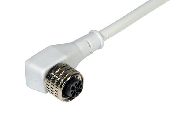 Cable Conector radial para sensores marca Datalogic Serie CS; Conector Tipo M12-F Pines 4 Longitud 5M. (CS-A2-02-G-05)