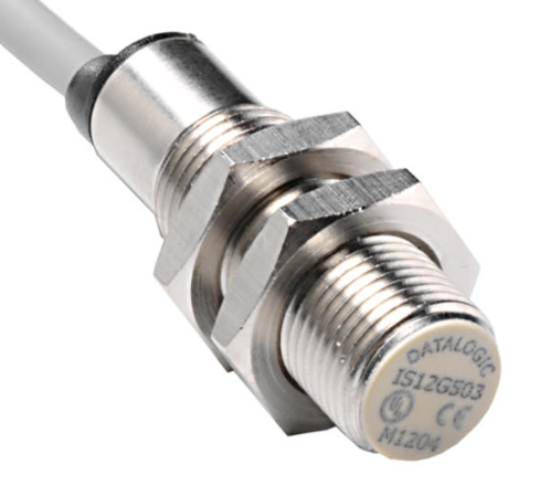IS-12-H6-03 Sensor de Proximidad marca Datalogic Serie BASIC M12; Tipo Inductivo Alimentación 10-30VDC Tamaño M12 conexión Tipo Cable 2M Salida NPN – NO/NC Alcance 8mm.
