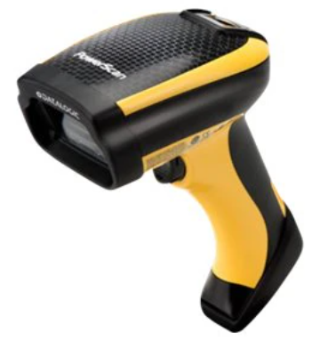 Escáner Codigo de barras Portátil c/Cable marca Datalogic Serie PowerScan DPM; Rango Autoajustable Conexión USB Cable CAB-550 
