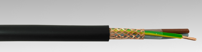 Cable de Control Blindado (VC4V-K) marca MIGUELEZ Serie 219; Multifilar 2x 18AWG / 1mm Color NEGRO Corte x Metro