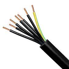 Cable de Control (ES05VV-F) marca MIGUELEZ Serie 201; Multifilar 20x 18AWG / 20G1 Color NEGRO Corte x Metro      