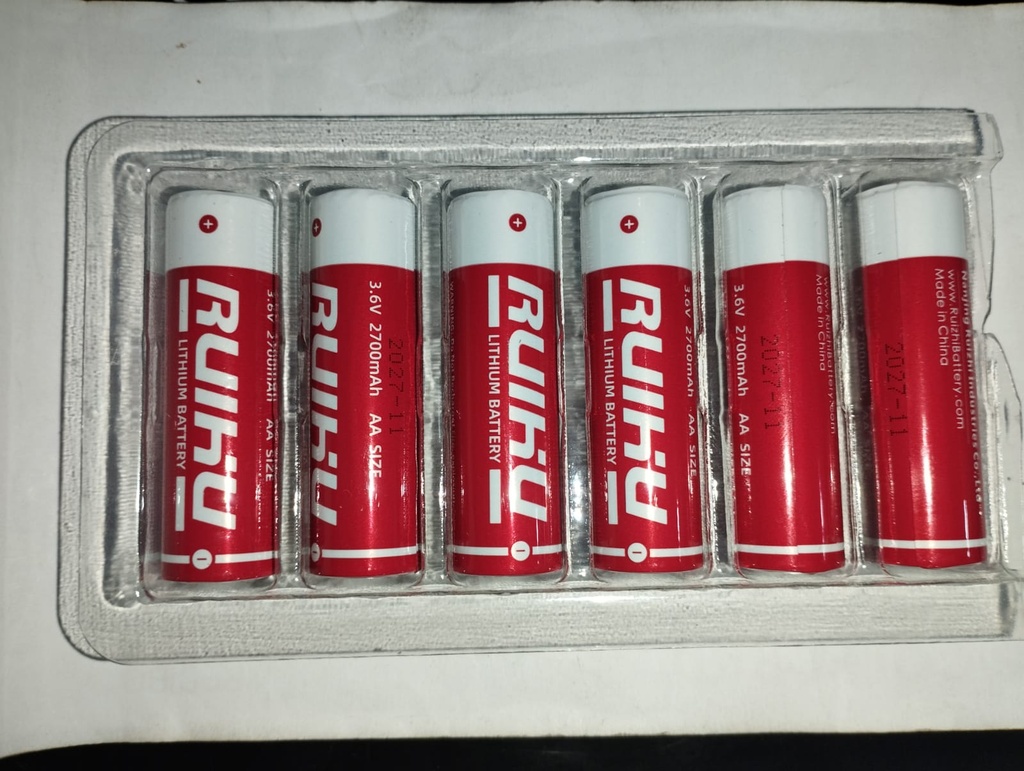 baterías de litio ER14505 3.6V AA de 2700 mAh Li-SOCL2 batería no recargable SB-AA11 LS14500 TL-5903 SL-360 14500 ER14500 para puerta sensor de puerta de agua, electricidad, medidor