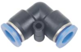 Racor Instantáneo / unión Tipo L marca PNEUFLEX Serie PV; Diámetro 3/8"        