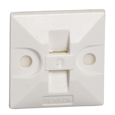 Cuadro Adhesivo marca DEXSON; Color Blanco 25x25mm Unidades x100 
