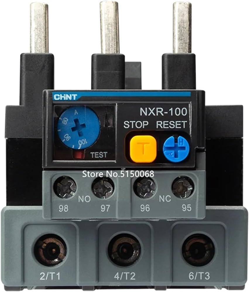 Relé de Sobrecarga marca CHINT serie NXR; Amperaje 5.5-8A