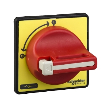 Maneta de Seccionador marca Schneider Electric Serie TeSys; Color Rojo/Amarillo No Iluminado posiciones 2 