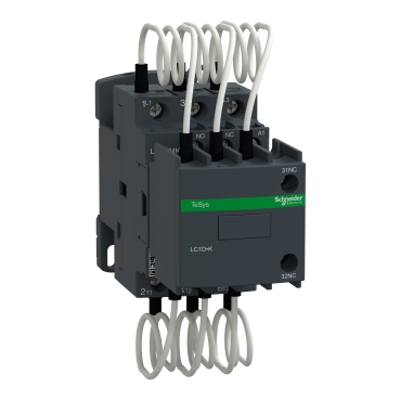 Contactor para Capacitor marca SCHNEIDER serie TeSys D, 25kVAR at 400 V/50 Hz, Bobina 230VAC 50/60 H