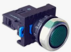 Luz Piloto LED Marca Chint Serie NP8; Color Verde Diámetro 22mm Bobina 24VAC/DC