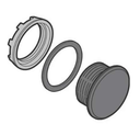 Tapón ciego 22mm marca ABB Serie MA1; Color Negro    