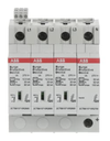2CTB815710R0700 Protector sobretransientes  Clase de prueba: Tipo 1 + 2; 12,5kA; 4 polos; 230 / 400 V OVRT1-T23N12.5-275sPTSQS