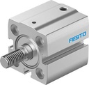 Cilindro neumático Normalizado marca FESTO Serie AEN; Diámetro pistón 20mm Carrera 10mm Rango presión 0.6- 10bar/8.7-145Psi  Acción Doble Efecto