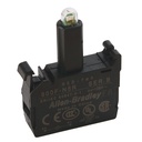 Bloque LED marca ALLEN BRADLEY Serie 800F; Alimentación 110VACAC Color Rojo Módulo Led 22mm      