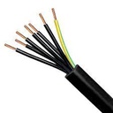 Cable de Control (ES05VV-F) marca MIGUELEZ Serie 201; Multifilar 24x 18AWG / 24G1 Color NEGRO Corte x Metro      