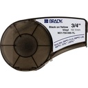 M21750499YL Etiqueta de vinil continua amarilla de 0.75" x 21' para M210 y BMP21