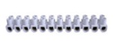 JS-6A BLOQUE CONECTOR DE EMPALME DE 6A 12POLE 380VAC 6mm² (10AWG) 80°C H14 x W115 x D16mm