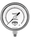 2.5" CARÁTULA, Acero Inoxidable STABILIZR(R) PREMIUM, 0-100 PSI,1/4"Con conexión abajo