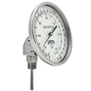 Termómetro Bimetálico marca WINTERS serie TBM 5" CARÁTULA, Espiga 6" 0-150°C 1/2" NPT SS 304 con angulo ajustable