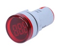 EBCHQ Indicador de voltaje tipo luz piloto 22mm Rango 50-500VAC Rojo